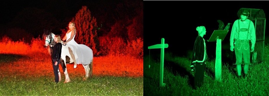 Ankunft der Bergfee Akelei und Begegnung mit dem Schicksalspendler "König Laurins Rosengarten"