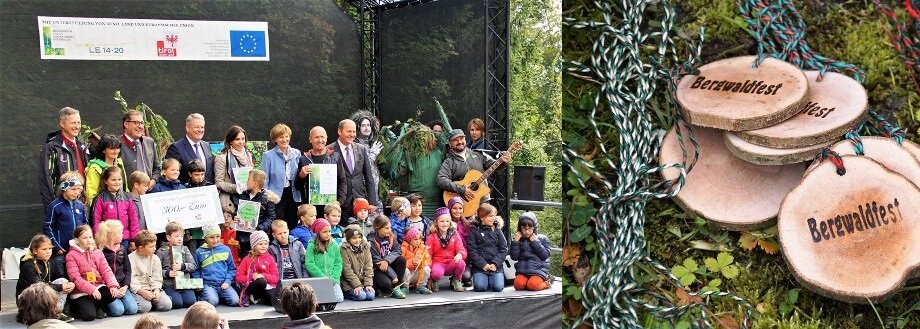 Prominente beim Bergwaldfest mit Schutzwaldmärchen 2017